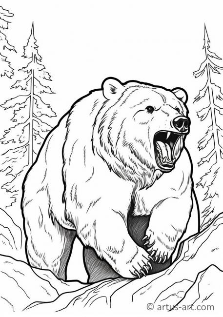 Раскраска Медведь для детей